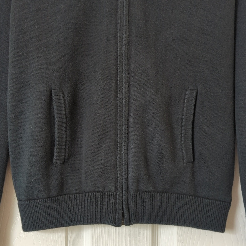 Lacoste Sport Lightweight Knit Full Zip Mock Neck Lined Golf Jacket Black 36 S - Picture 7 of 11